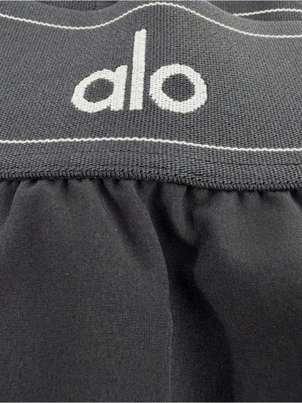 ALO Yoga Black Flared Match Point Tennis Skirt - Picture 5 of 9